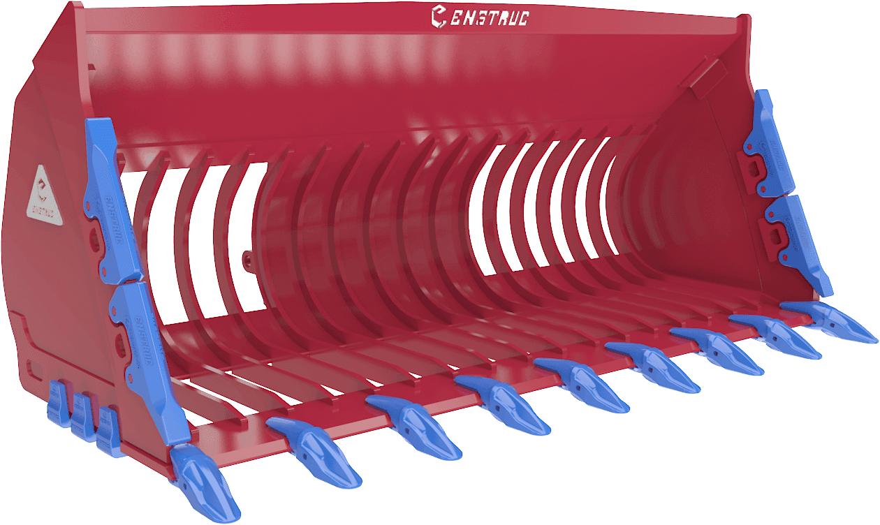 Construction wheel loader skeleton bucket | Enstruc Wear Solutions