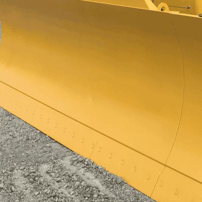 Komatsu bulldozer equipped with Enstruc straight dozer blade for heavy-duty grading and push work