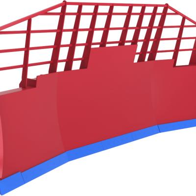 Enstruc u dozer blades with large wings for high-volume earthmoving with construction bulldozers