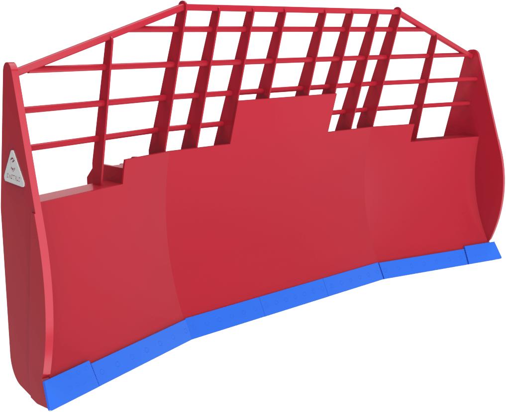 Enstruc u dozer blades with large wings for high-volume earthmoving with construction bulldozers