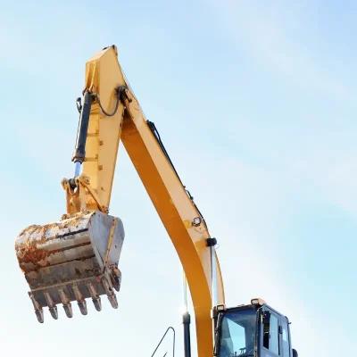 Enstruc replacement boom and arm for CAT and Komatsu excavators used in construction, quarrying, and mining