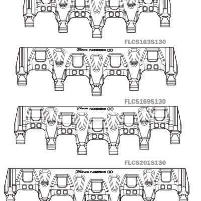 Futura cast lip FLCS148S130, FLCS163S130, FLCS169S130, FLCS201S130