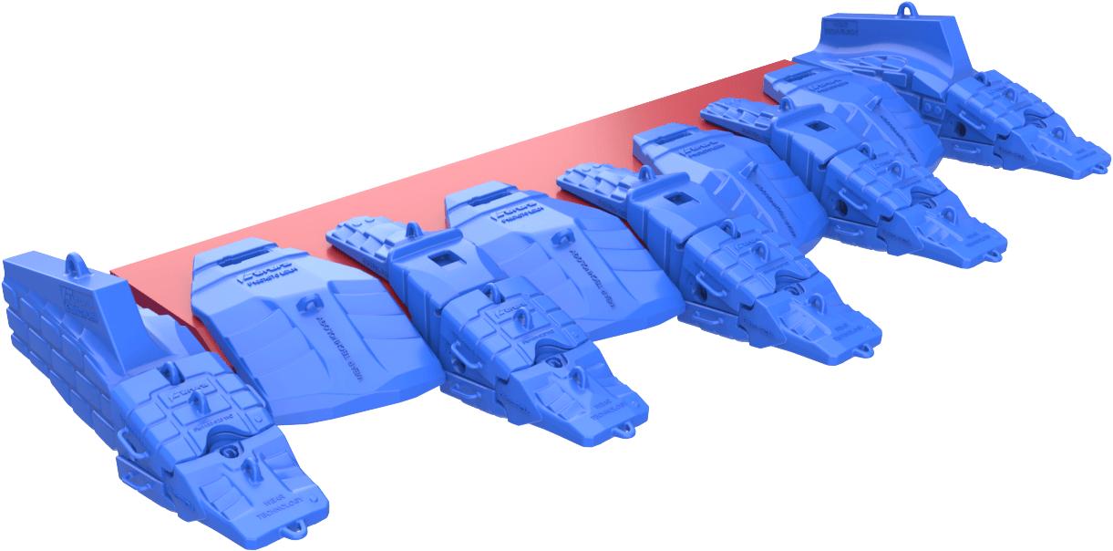 Enstruc Wear Solutions | Quarry excavator Futura plate lips 0