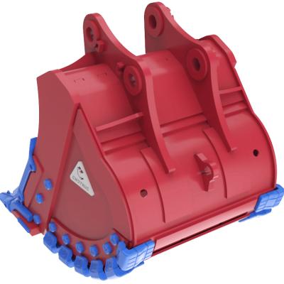 Enstruc extra heavy duty bucket manufacturing with reinforced steel and precision welding