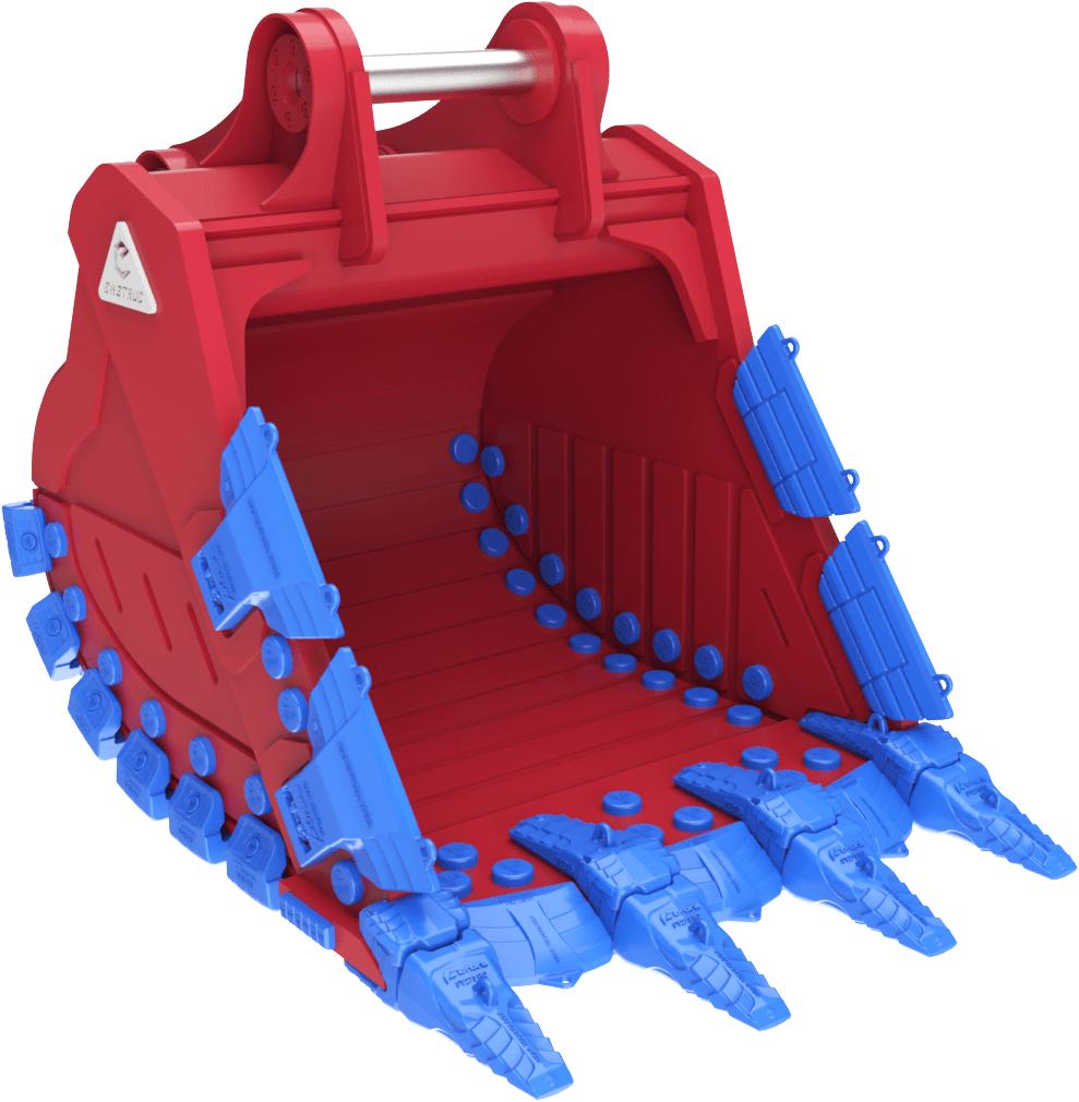 Enstruc ultra duty quarry excavator bucket engineered for maximum durability in abrasive rock conditions