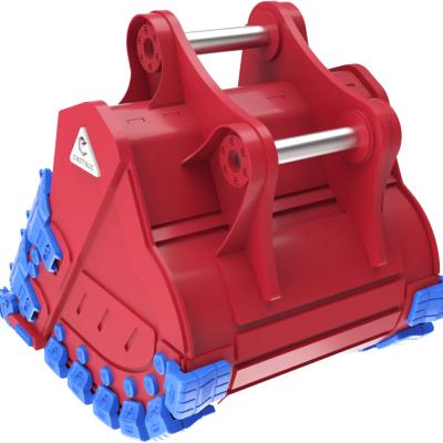 Enstruc rock bucket for quarrying designed for high-strength performance in abrasive material handling