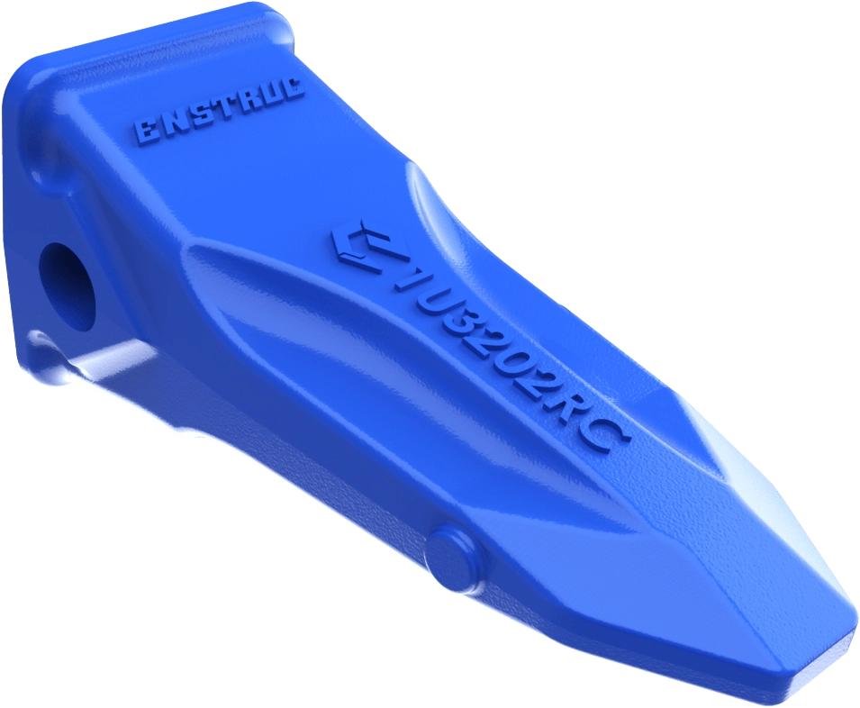 Enstruc CAT J series rock chisel bucket teeth and adapters for quarry excavators working in abrasive conditions