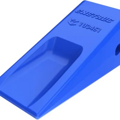 Enstruc replacement CAT J short bucket teeth and adapters for high impact quarry excavators working in abrasive environments