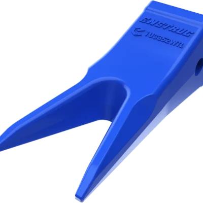 Enstruc CAT J series twin tiger bucket teeth and adapters for quarry excavators in frozen and compacted ground